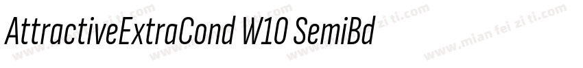 AttractiveExtraCond W10 SemiBd字体转换